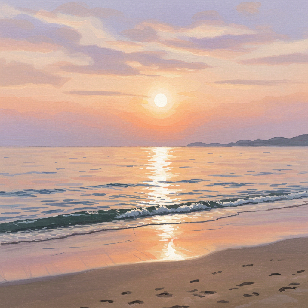 을왕리, 붉은 바다의 기억